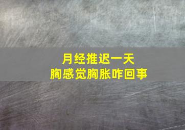 月经推迟一天 胸感觉胸胀咋回事